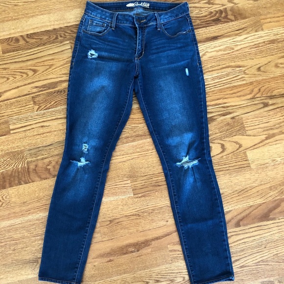 Old Navy Rockstar Distressed Stretch Jeans - Picture 2 of 8